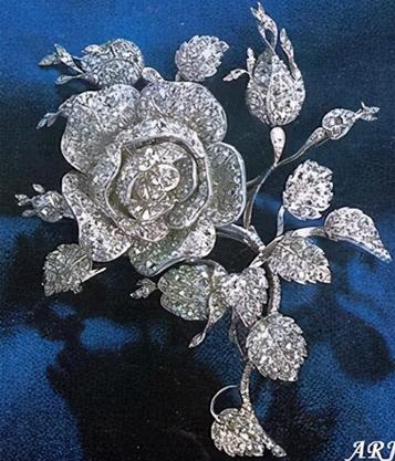 The Swedish Floral Pearl Drop Brooch