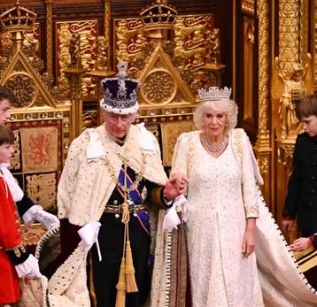 King Charles Wears Crown at First State Opening Parliament of Reign