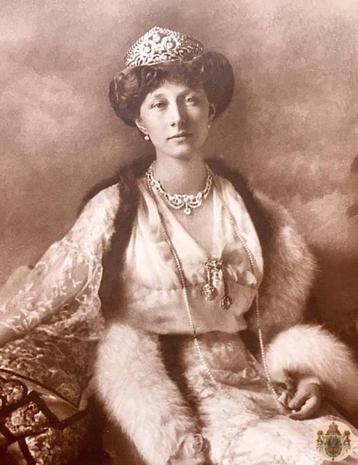 Antique Royal German Signed Photo Princess Marie Louise Hanover Baden Tiara