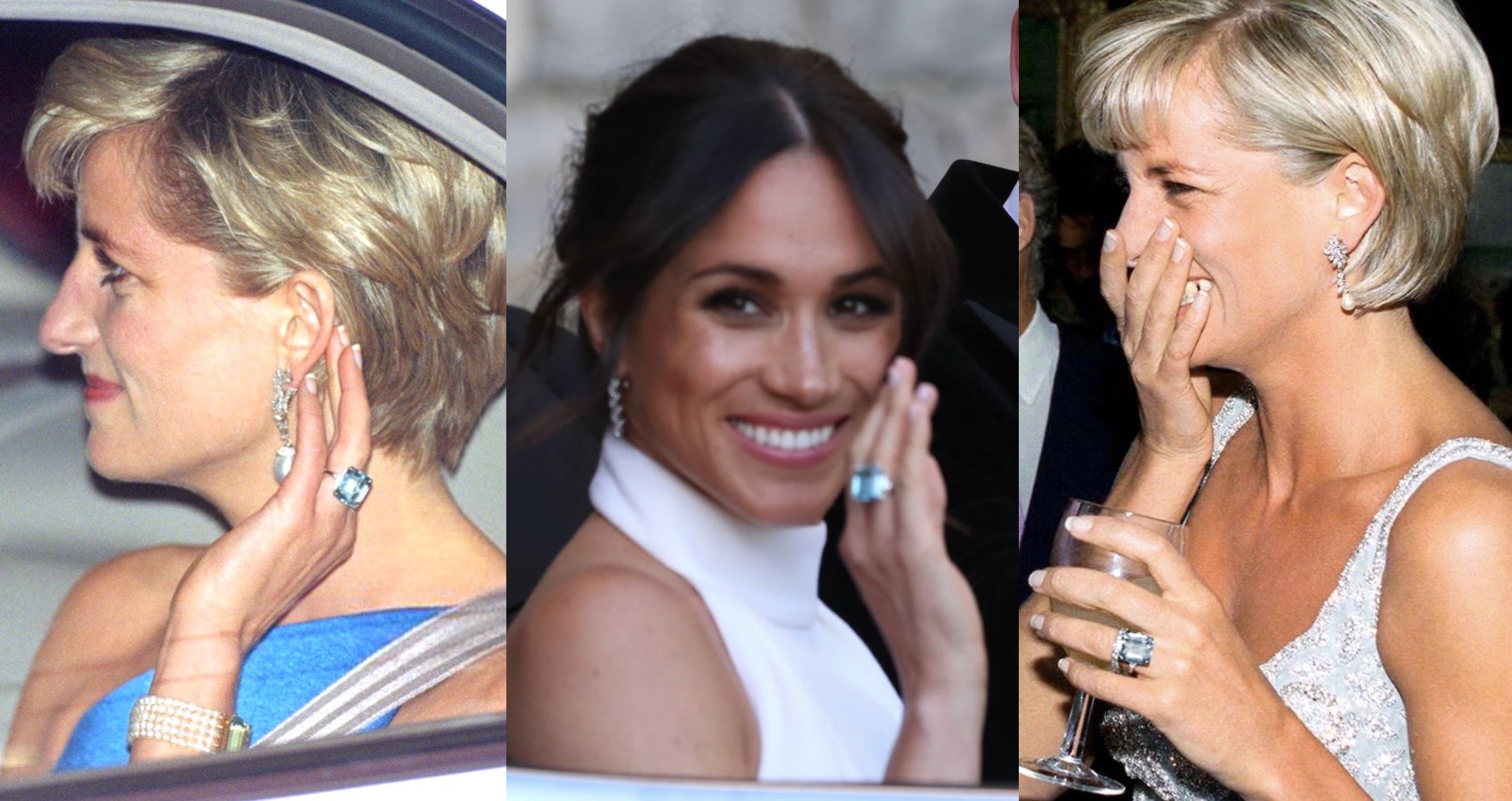 Princess diana 2025 aquamarine earrings